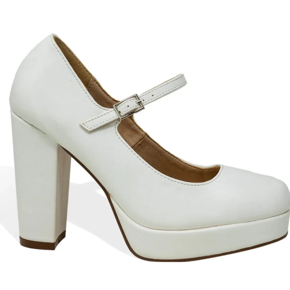 Women’s Vintage Chunky Platform Block Heel Mary Janes By Chase + Chloe